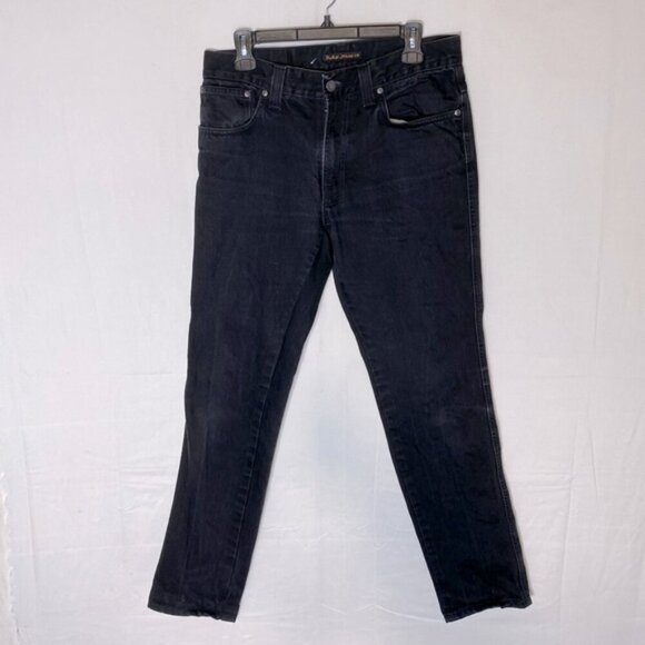 Nudie Jeans Washed Dry Black Slim Jim Organic Cotton Slim Leg Jeans 33 - Picture 16 of 16